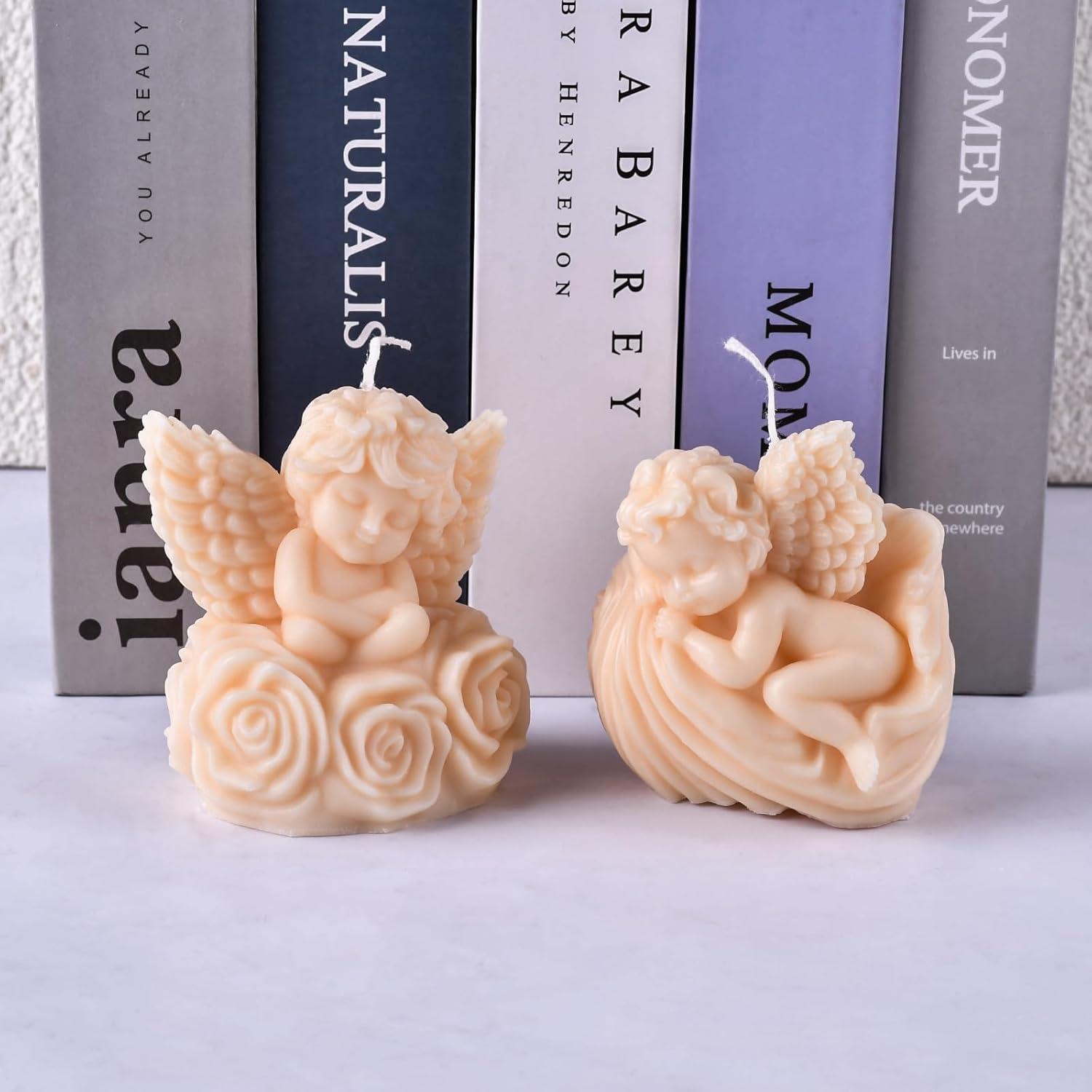 Molde de Silicona para Velas Angelicales HOMYCOCO 2 Piezas