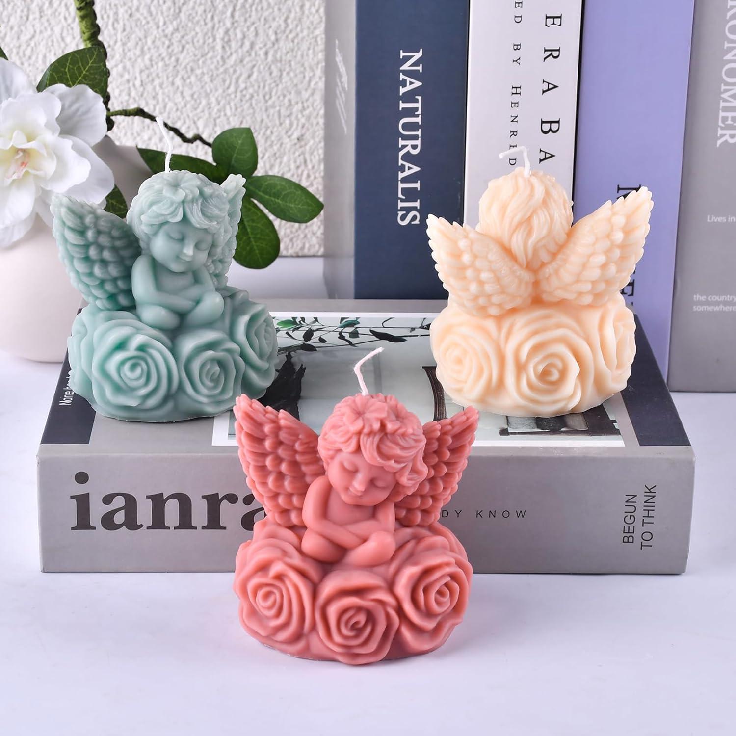 Molde de Silicona para Velas Angelicales HOMYCOCO 2 Piezas