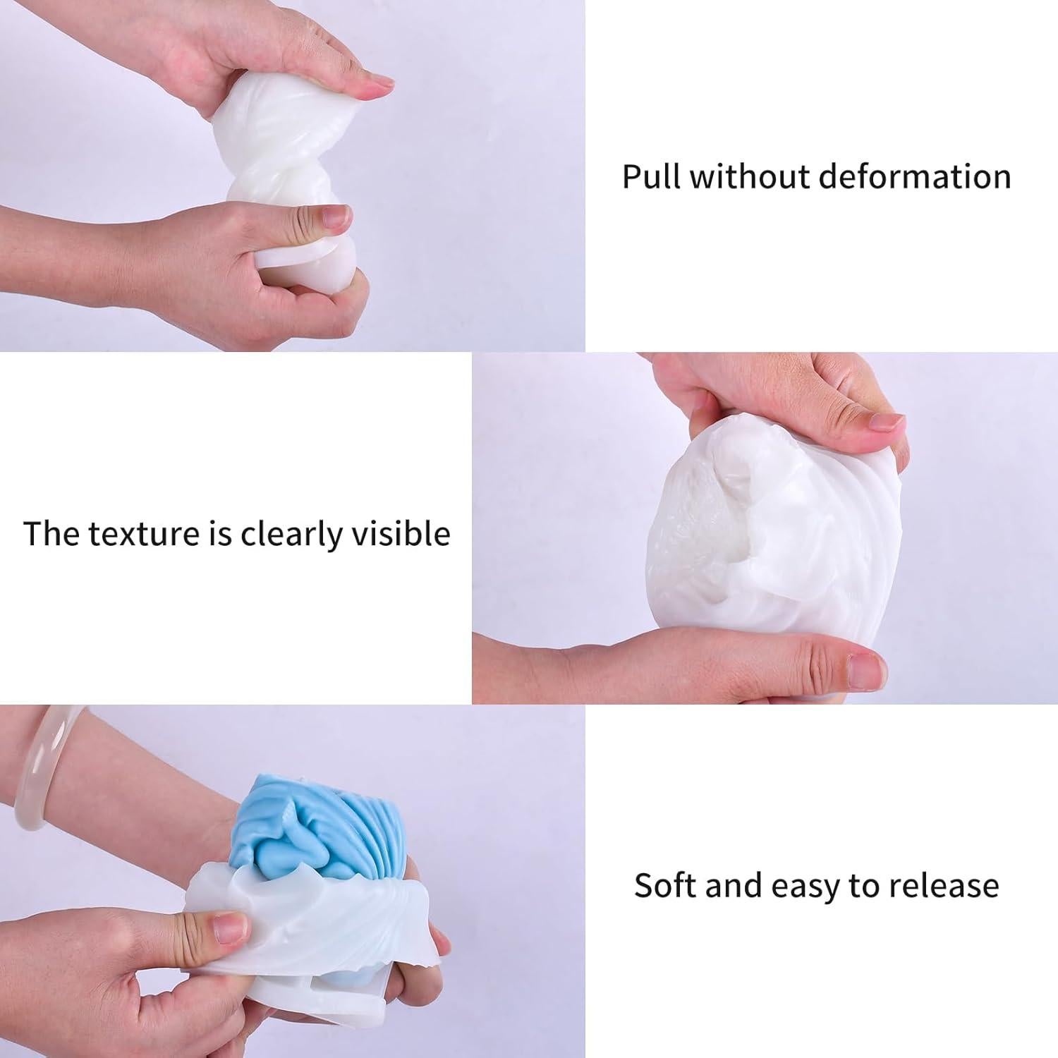 Molde de Silicona para Velas Angelicales HOMYCOCO 2 Piezas