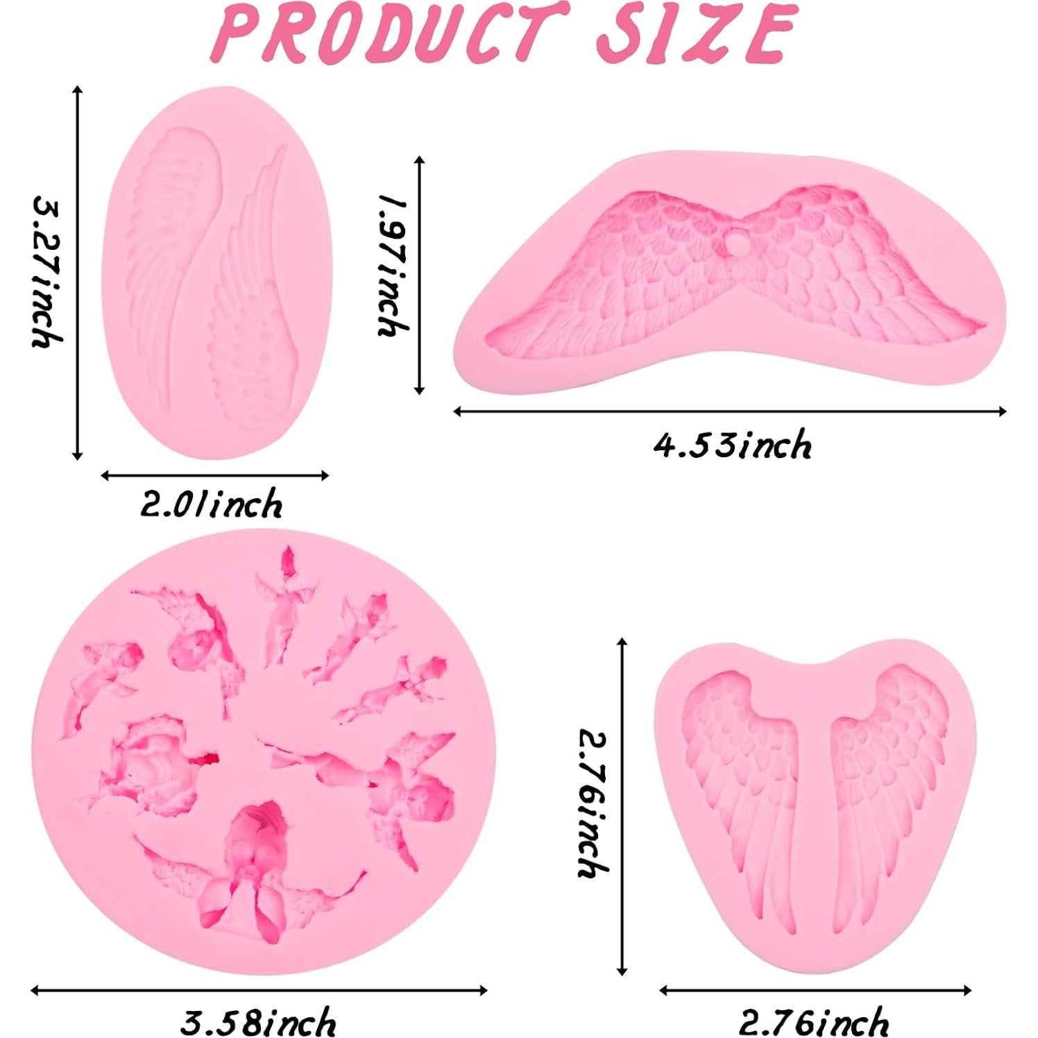 Molde de Silicona de Ángel YN300 para Pasteles y Chocolates