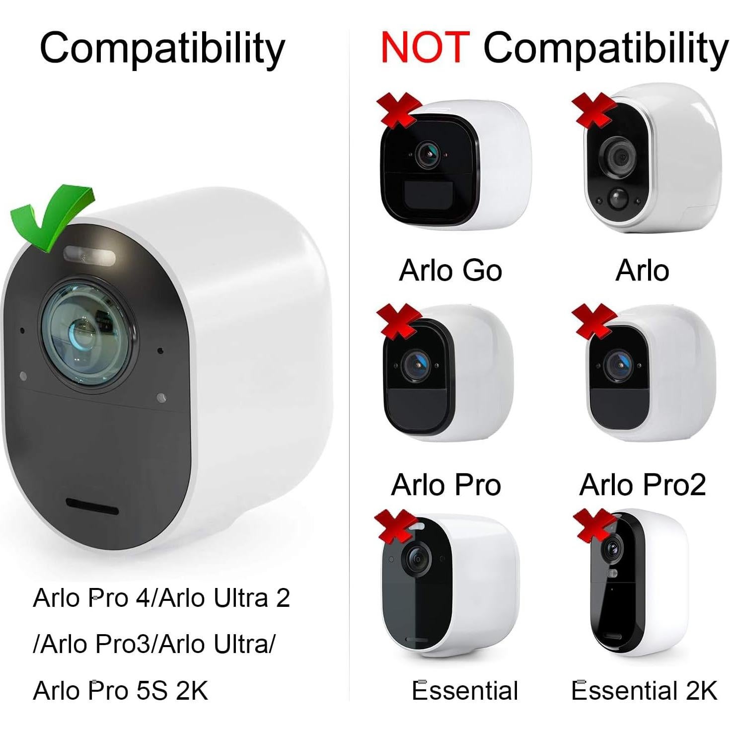 Cargador Solar Uogw para Arlo Pro 3/4/5S 2K - Impermeable