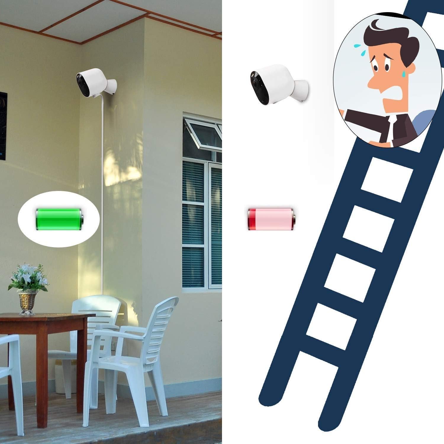 Cargador Solar Uogw para Arlo Pro 3/4/5S 2K - Impermeable