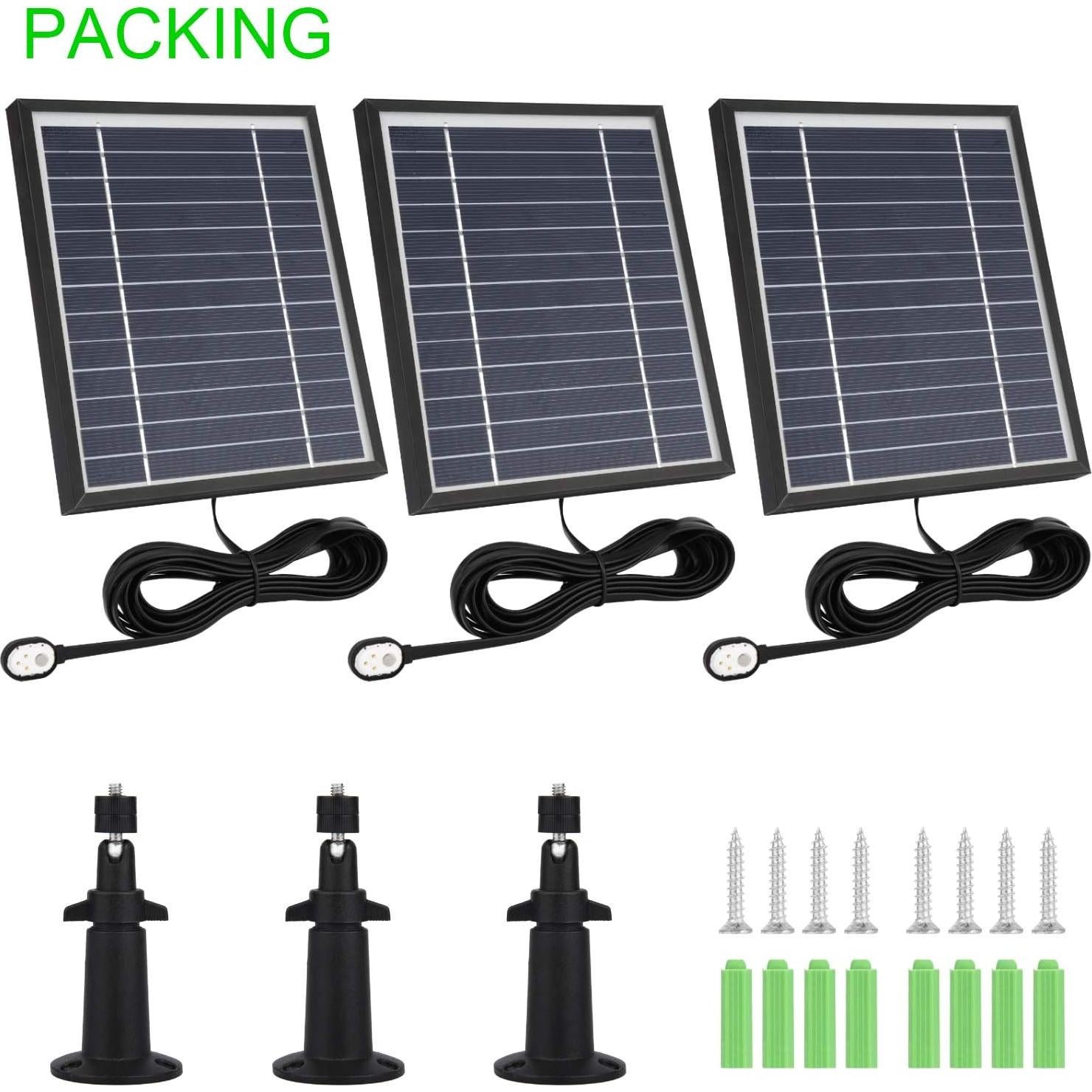 Cargador Solar Uogw para Arlo Pro 3/4/5S 2K - Impermeable