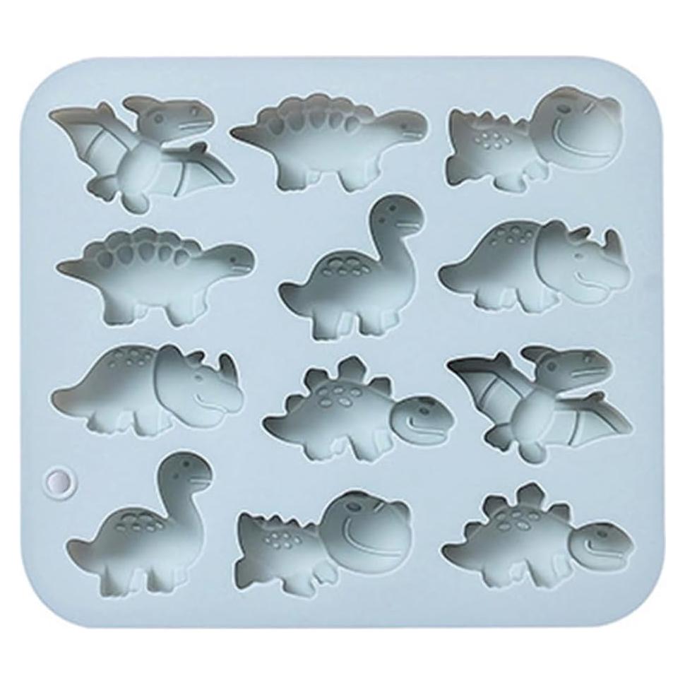 Molde de Cake Pop Sujosa de Silicona Antiadherente 12 Cavidades Dinosaurio