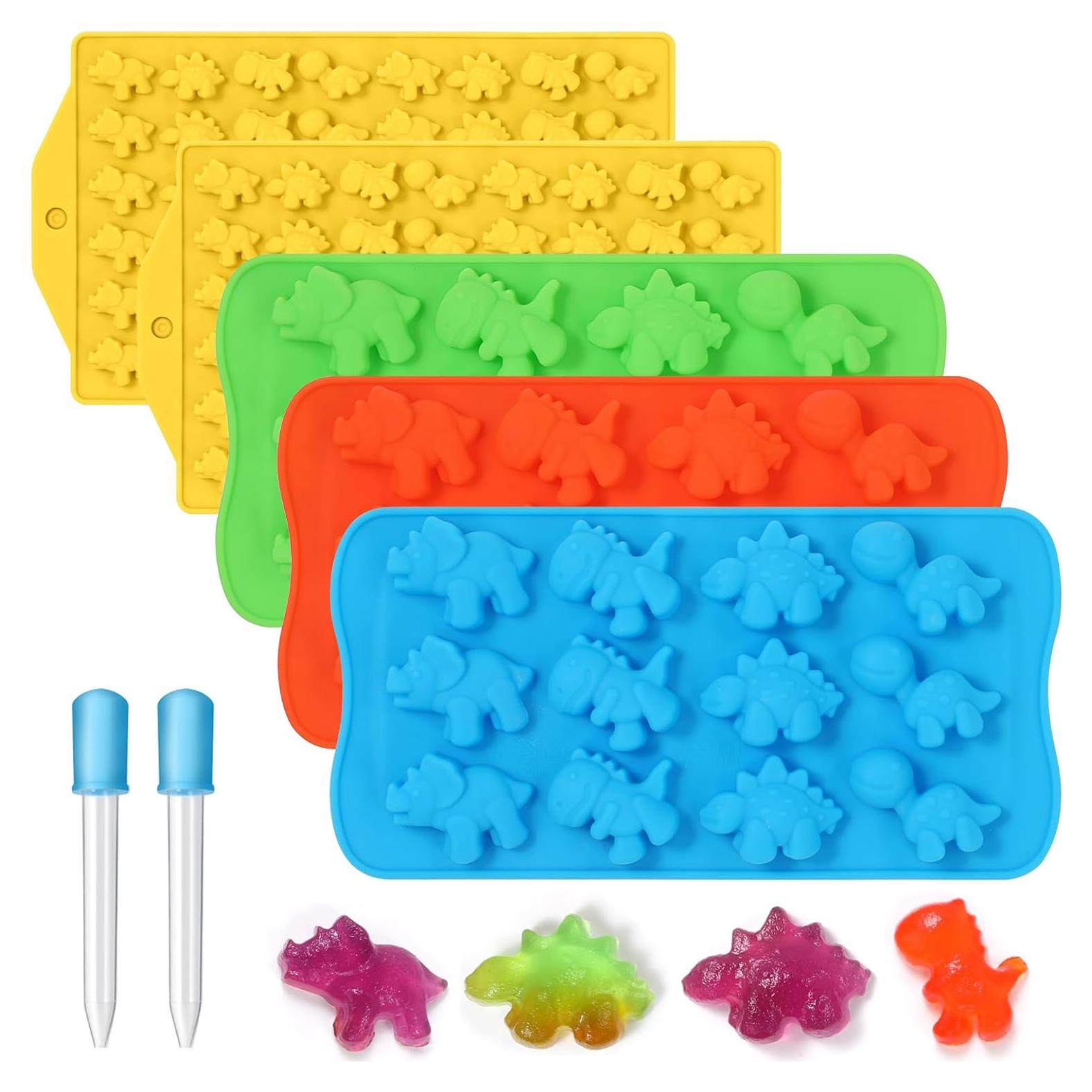 Moldes de Silicona para Caramelo Dinosaurio FUNBAKY - Set de 5