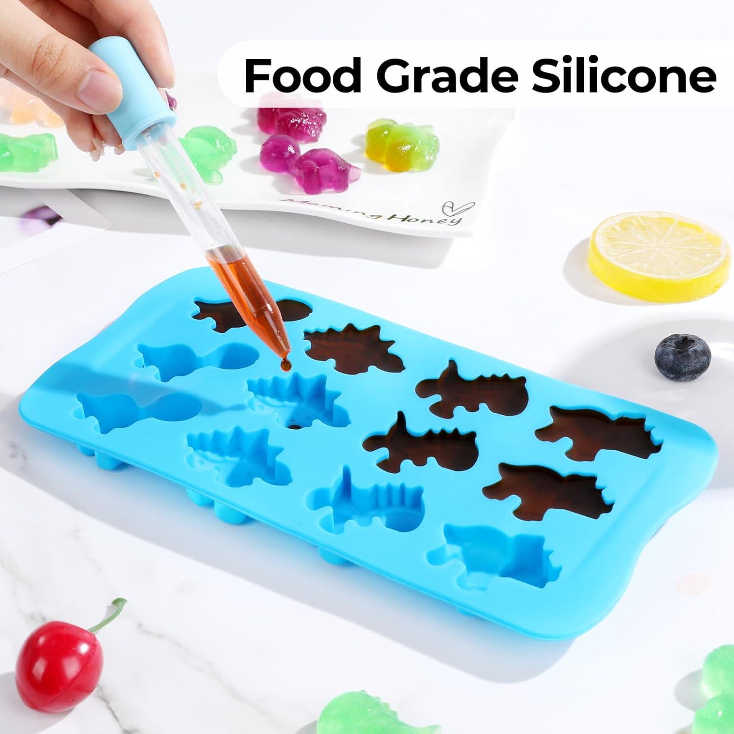 Moldes de Silicona para Caramelo Dinosaurio FUNBAKY - Set de 5