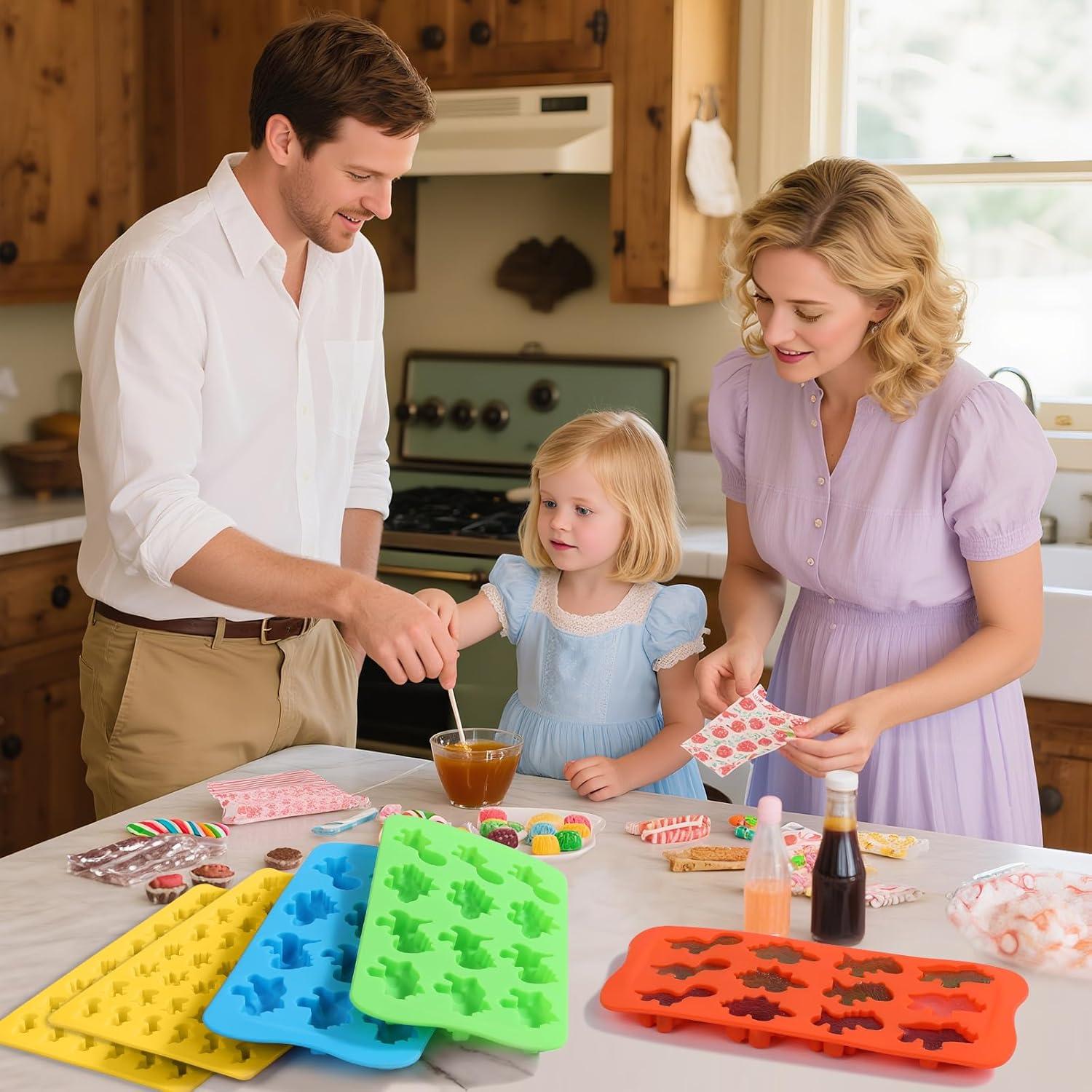 Moldes de Silicona para Caramelo Dinosaurio FUNBAKY - Set de 5