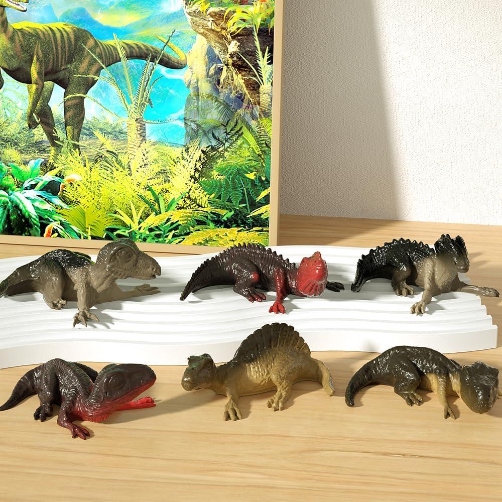 Molde de Silicona Dinosaurio 3D ResinWorld - 6 Piezas