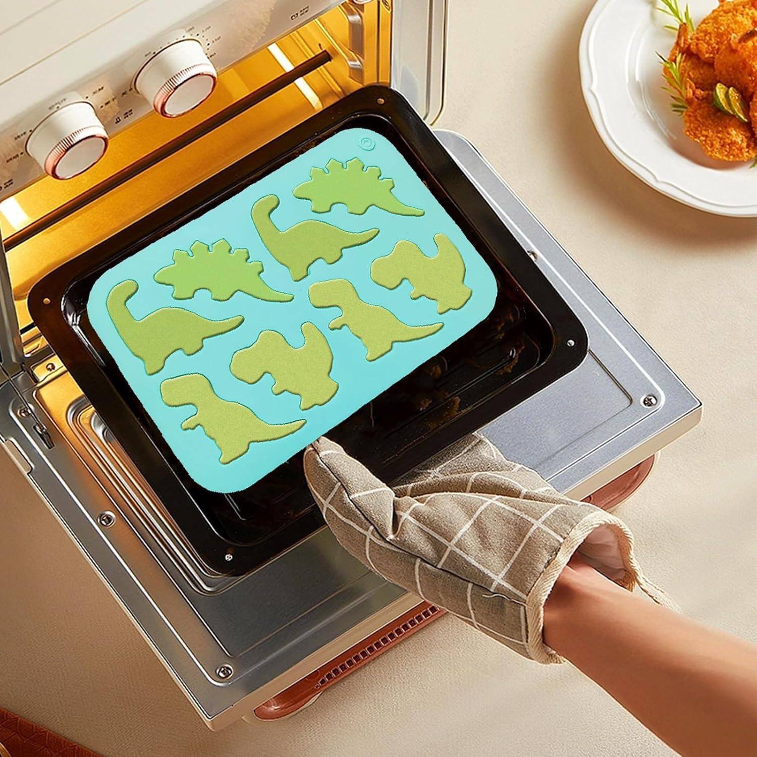 Juego de Moldes de Silicona de Dinosaurio Smidaben 2 Piezas