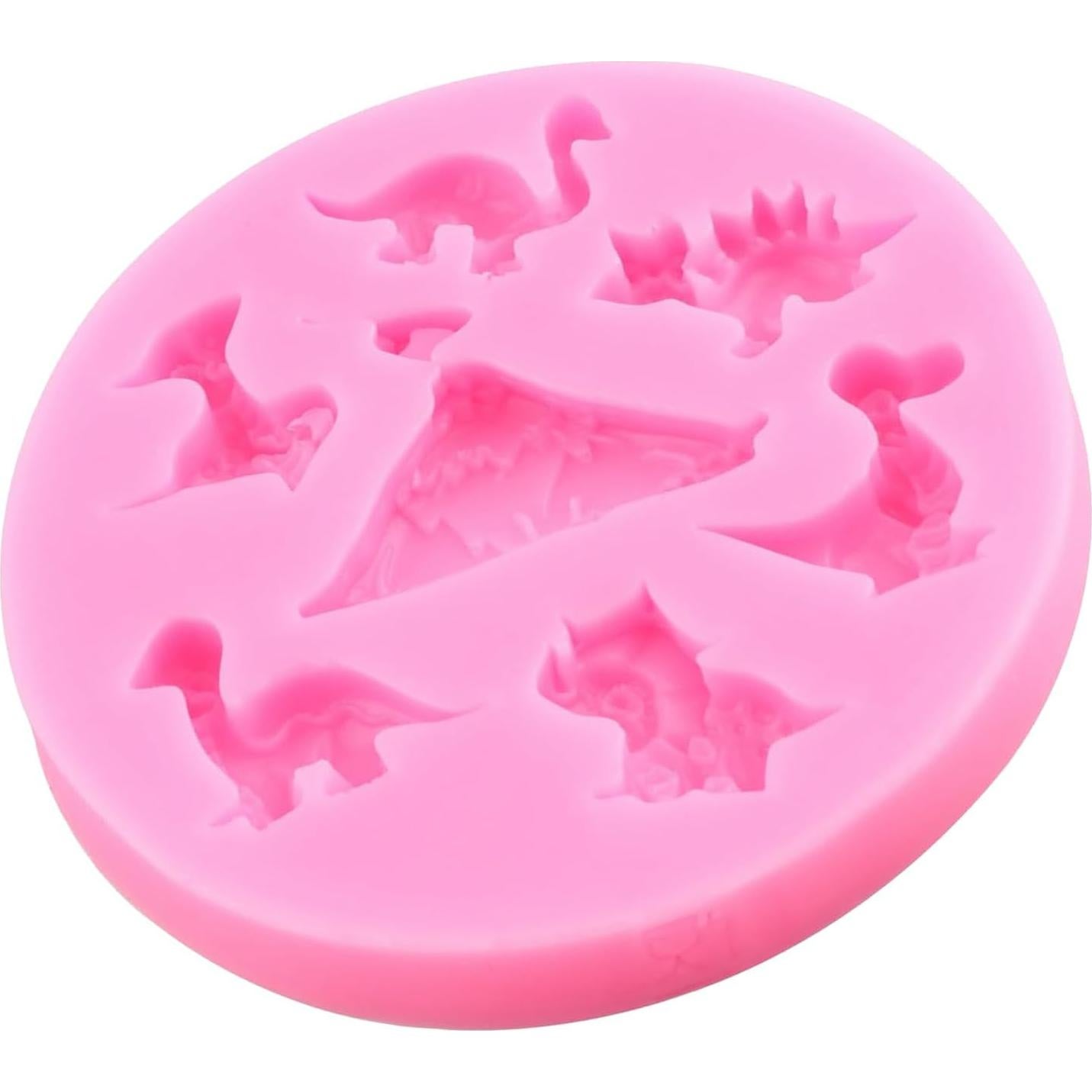 Dinosaur Silicone Fondant Molds For Sugar Cake Decorating Cupcake Chocolate Candy Topper Gum Paste Polymer Clay