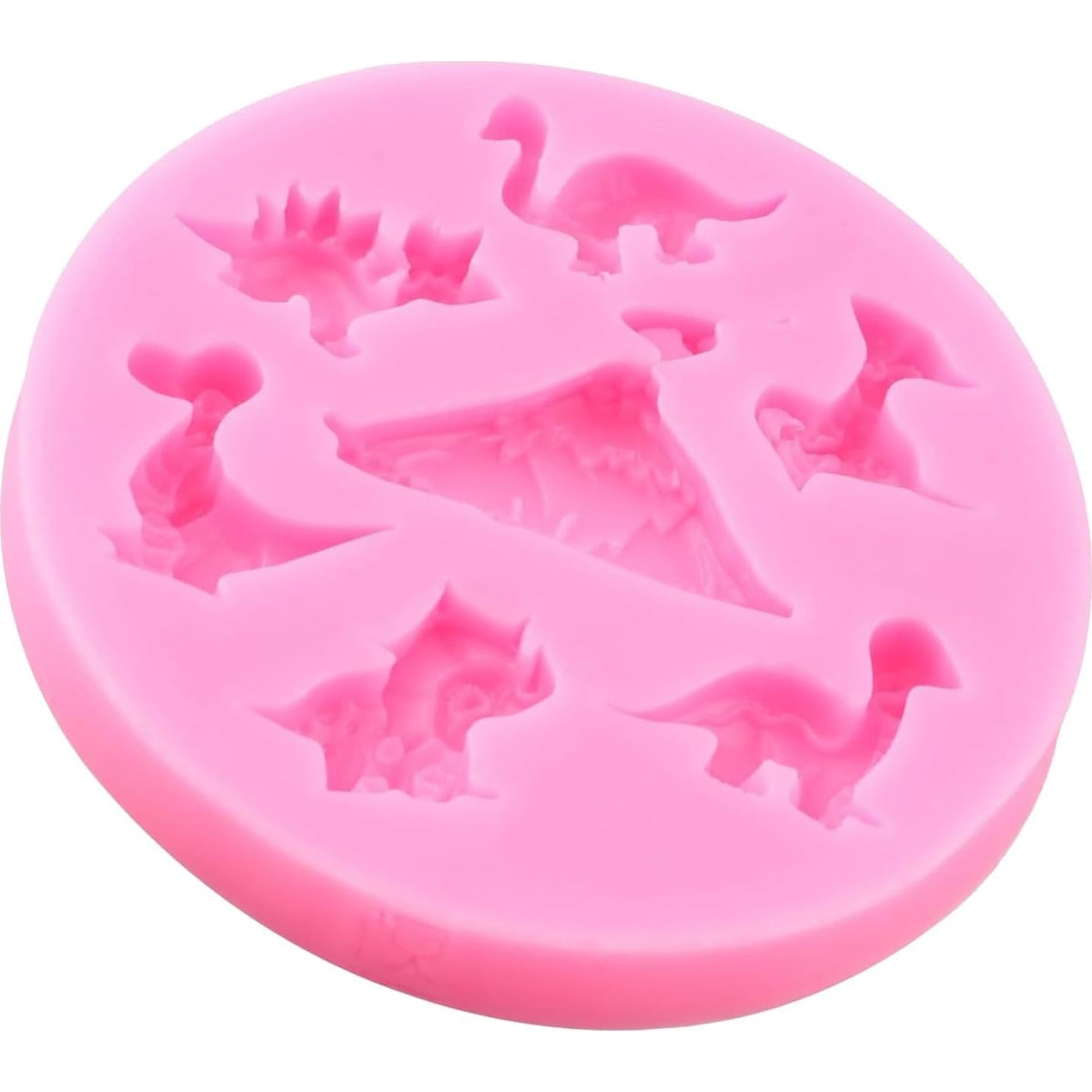 Dinosaur Silicone Fondant Molds For Sugar Cake Decorating Cupcake Chocolate Candy Topper Gum Paste Polymer Clay
