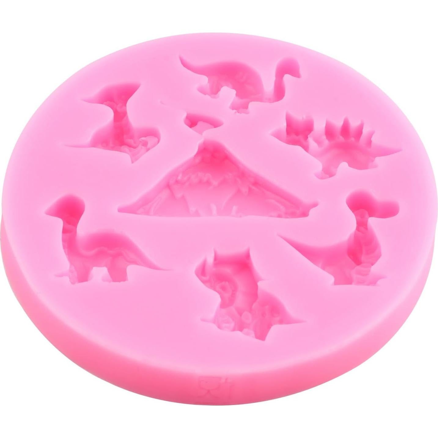 Dinosaur Silicone Fondant Molds For Sugar Cake Decorating Cupcake Chocolate Candy Topper Gum Paste Polymer Clay