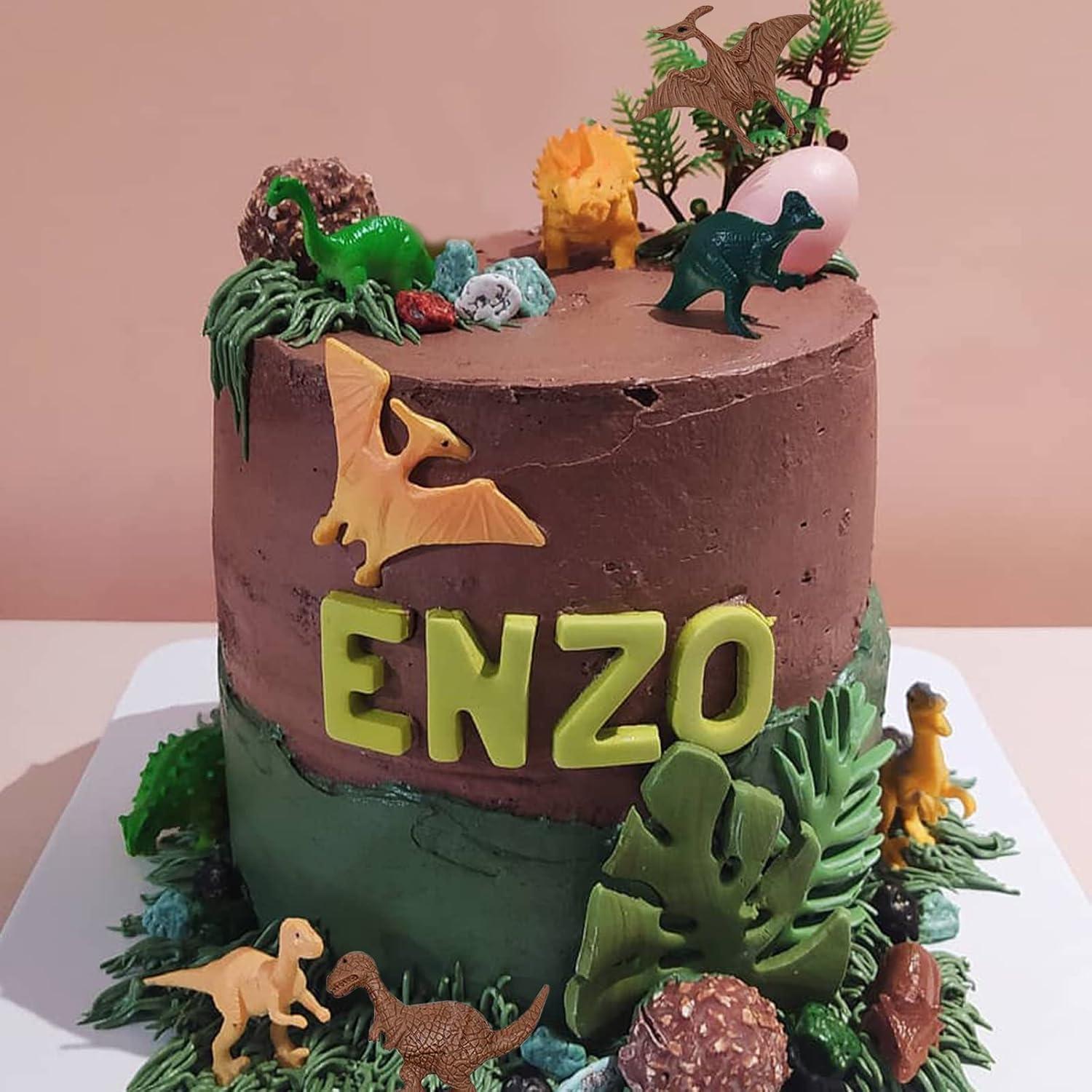 Moldes de Silicona para Fondant Dinosaurio 4 Pcs - ywzbomoldrm