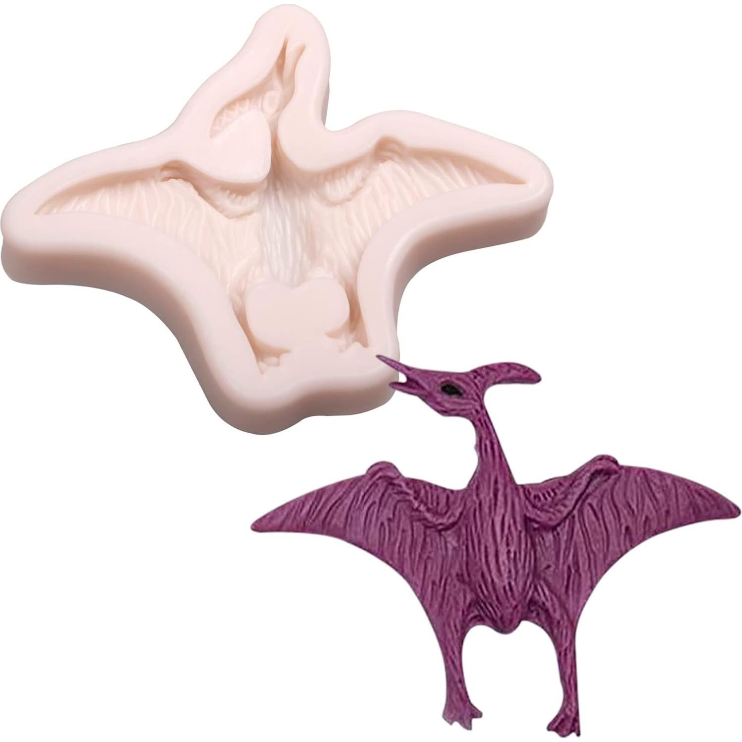 Moldes de Silicona para Fondant Dinosaurio 4 Pcs - ywzbomoldrm