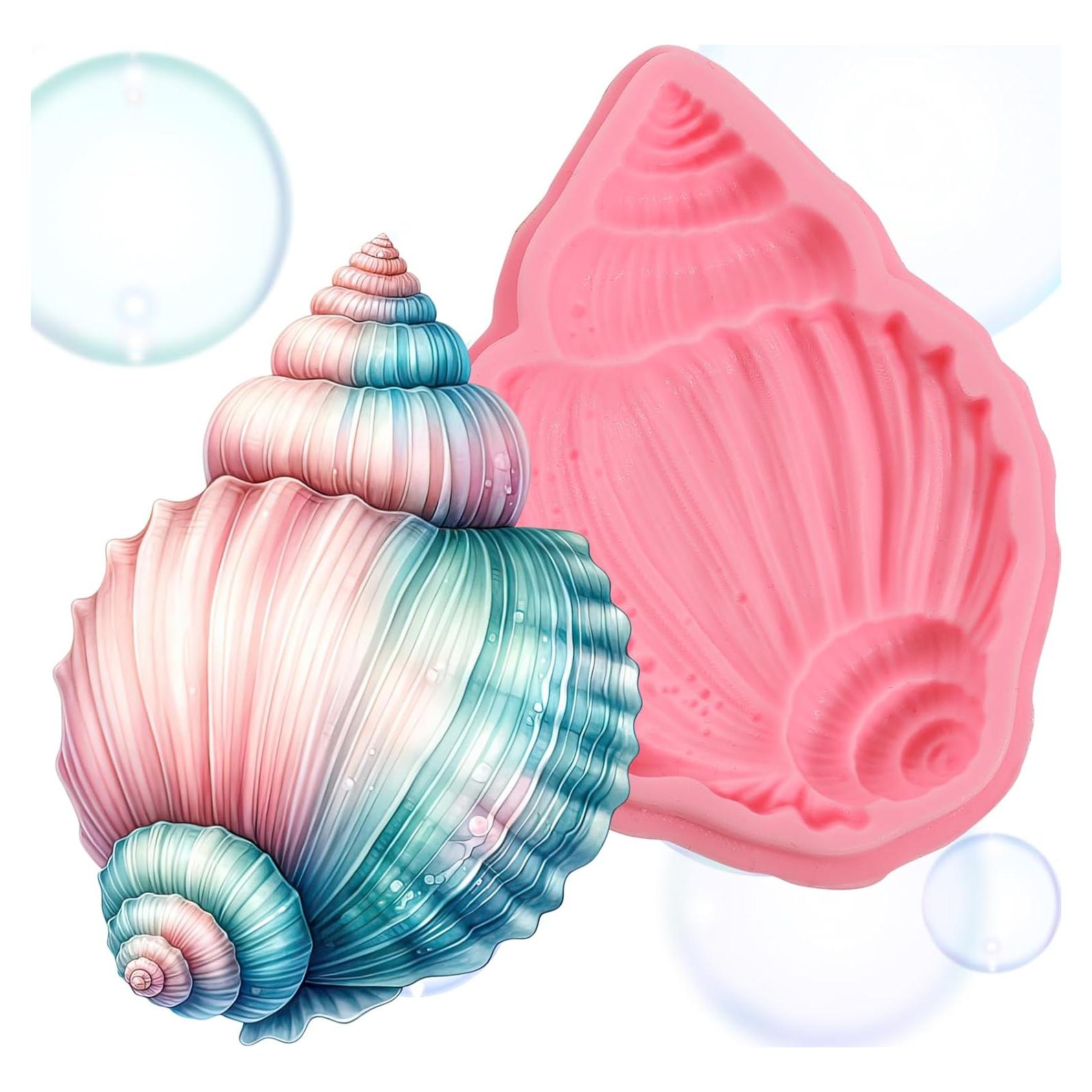 Molde de Silicona para Pasteles de Concha IKOJING 12x8 cm