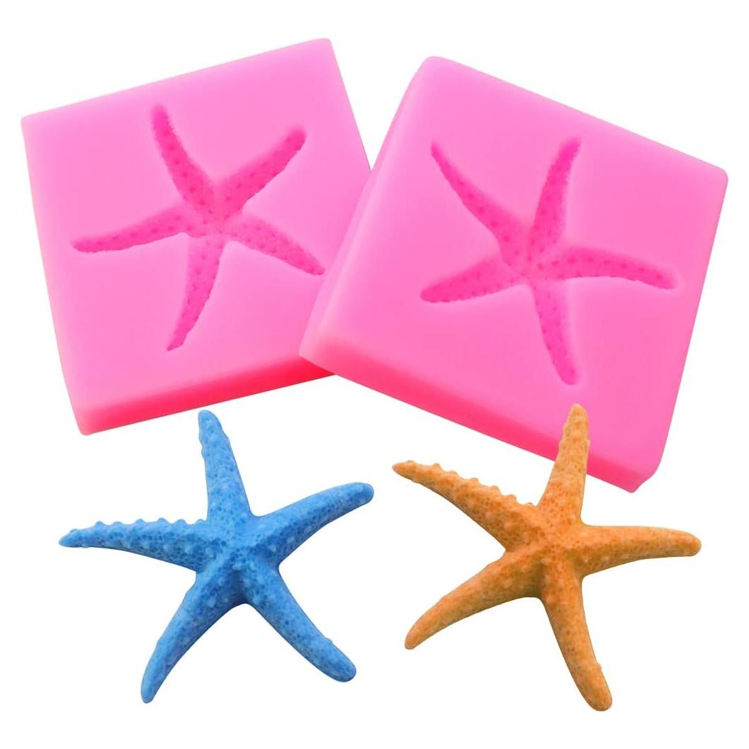 Molde de Silicona Estrella de Mar 3D JOGILBOY - 2 Piezas