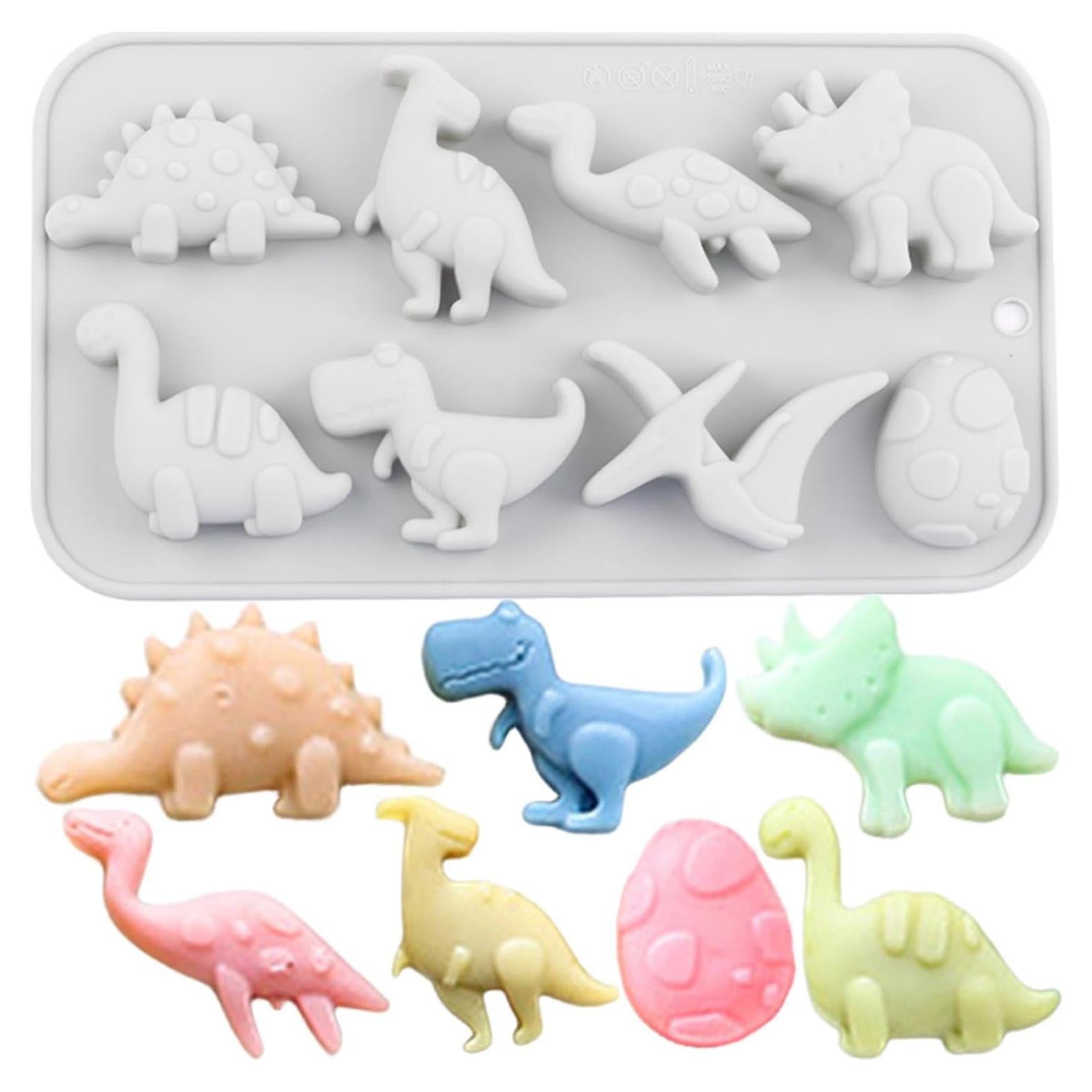 Molde de Silicona para Caramelos de Dinosaurio AIBOYA 19.9x11 cm