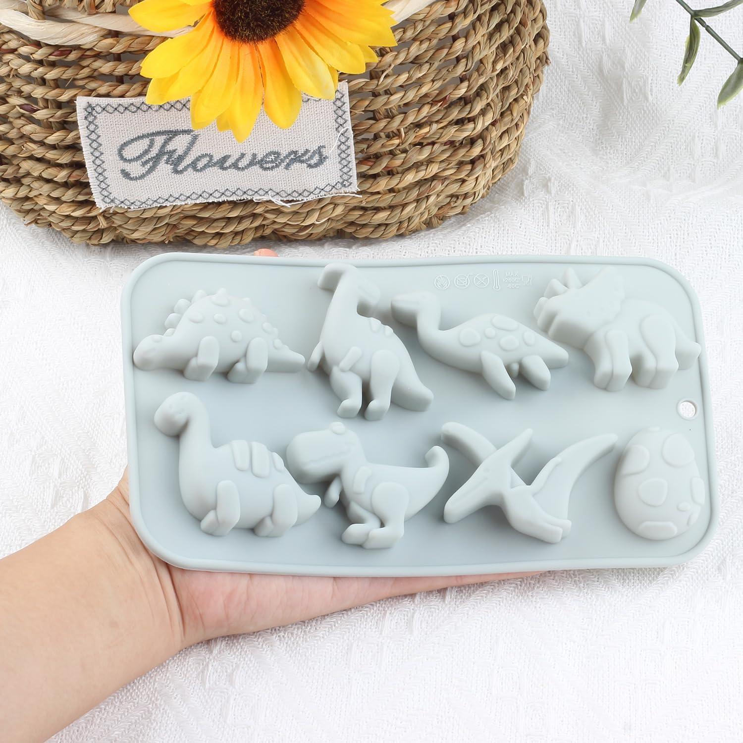 Molde de Silicona para Caramelos de Dinosaurio AIBOYA 19.9x11 cm