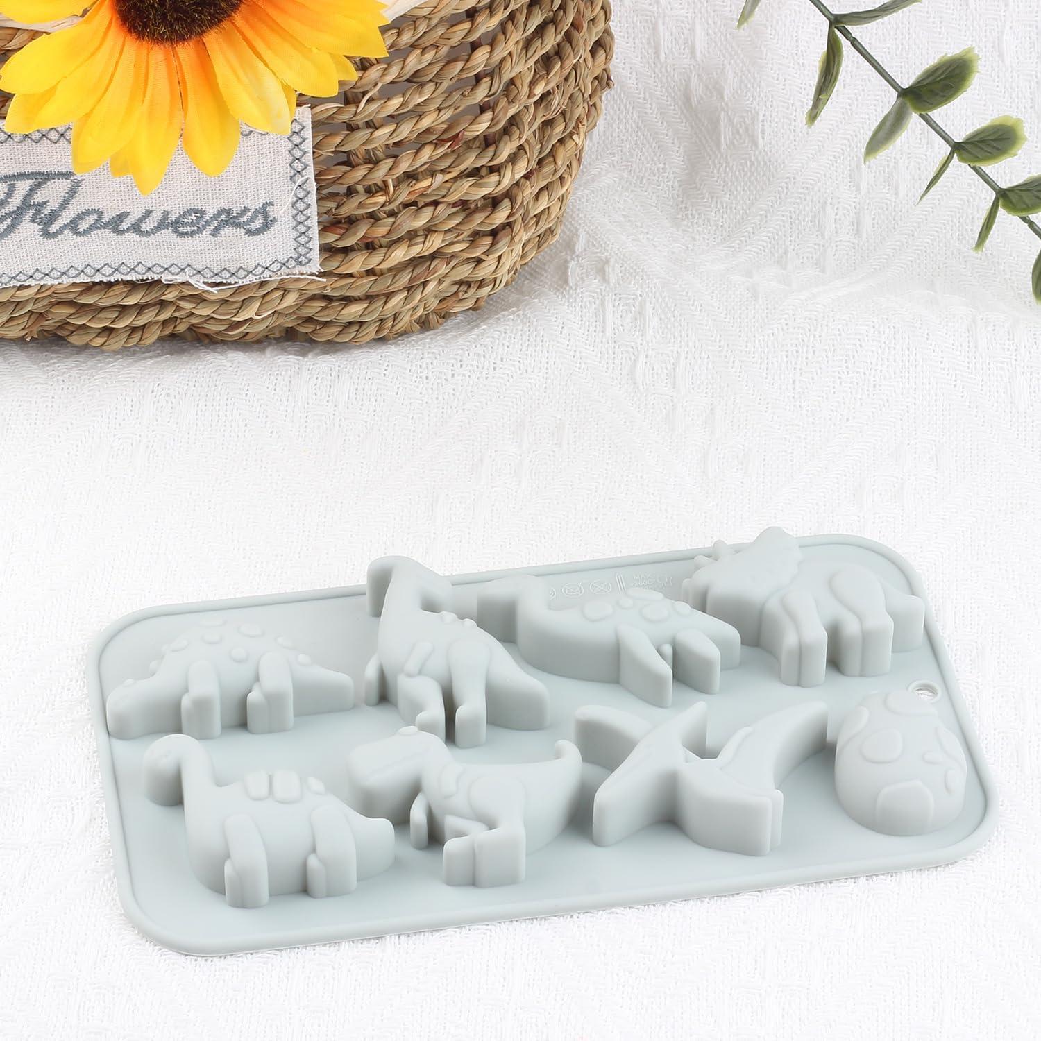 Molde de Silicona para Caramelos de Dinosaurio AIBOYA 19.9x11 cm