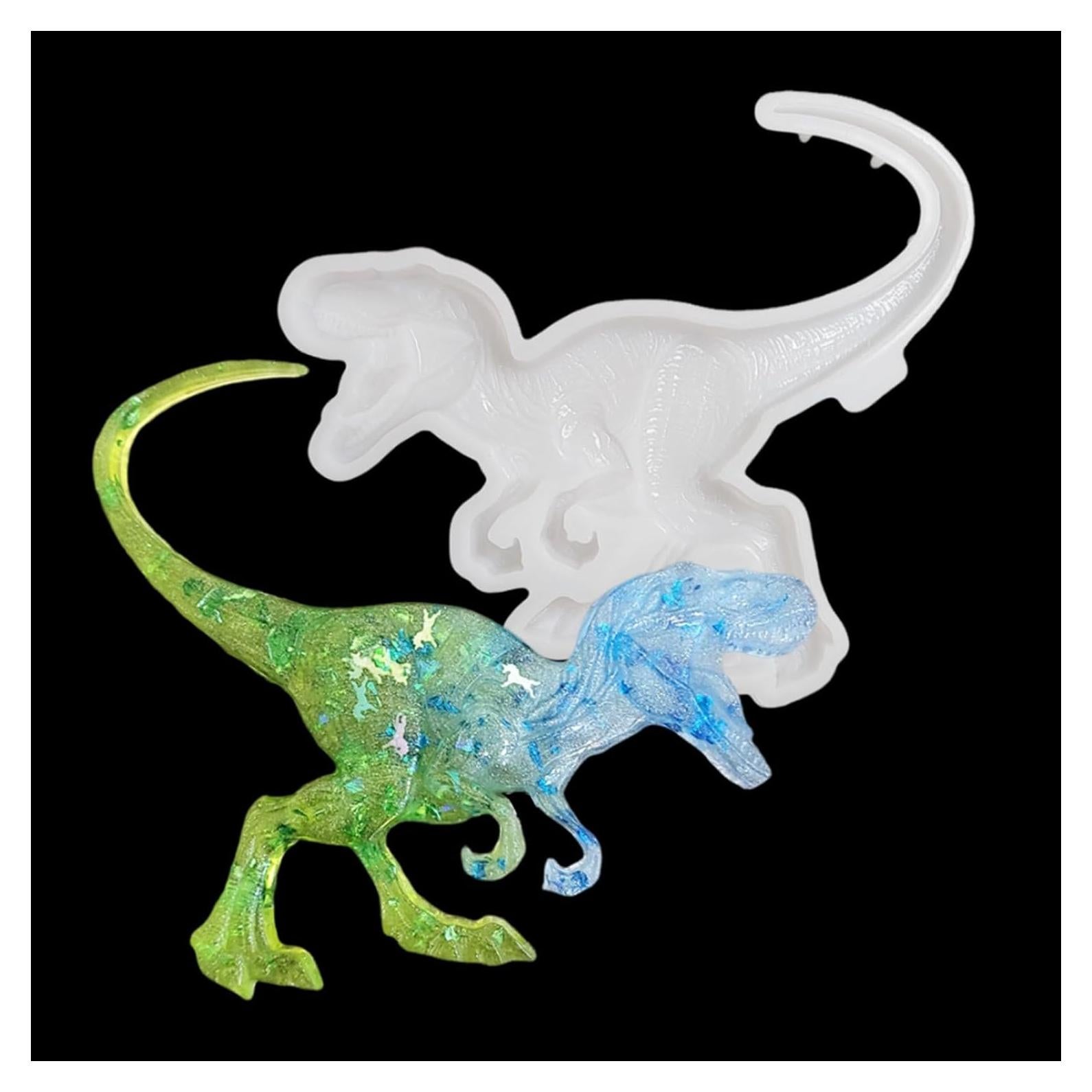 Molde de Silicona de Dinosaurio 3D XYQHOAC para Resina