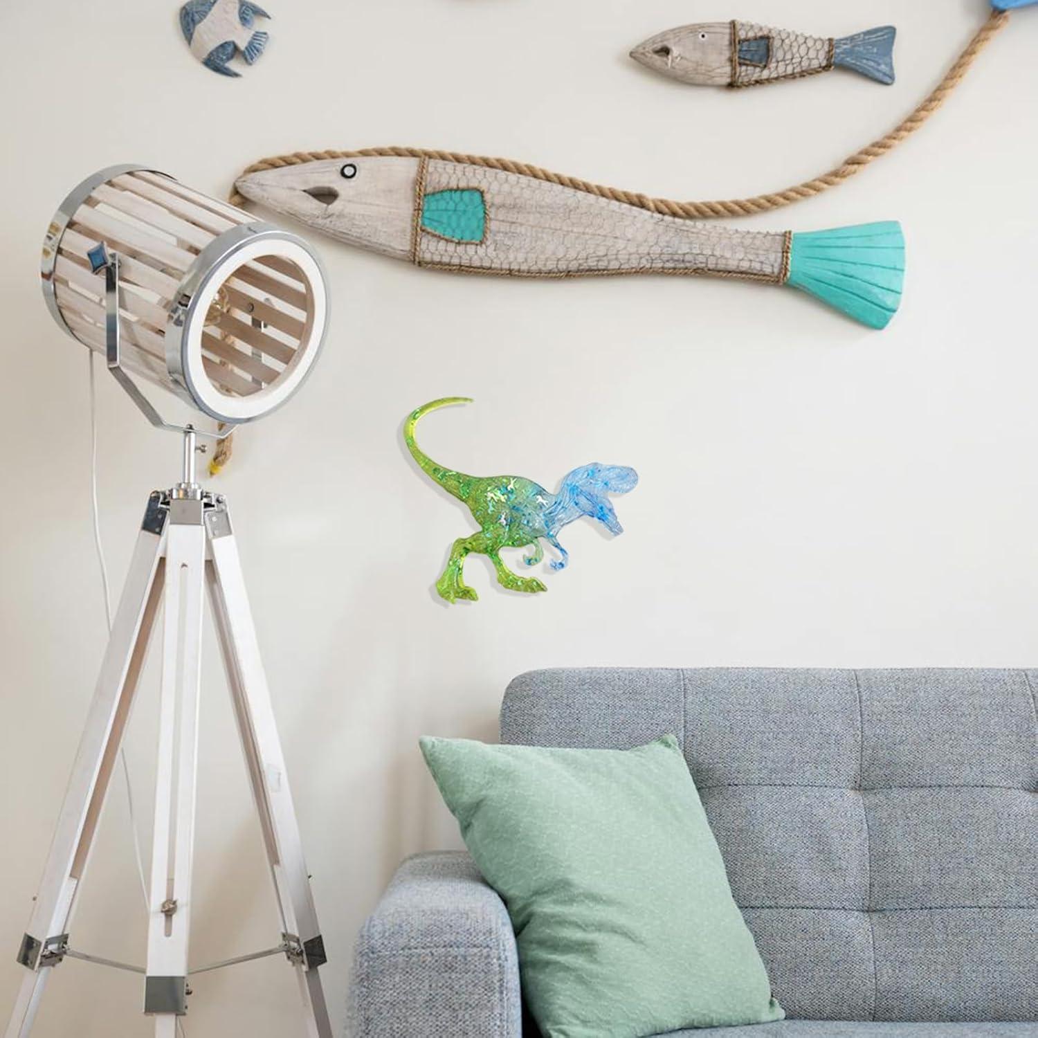 Molde de Silicona de Dinosaurio 3D XYQHOAC para Resina