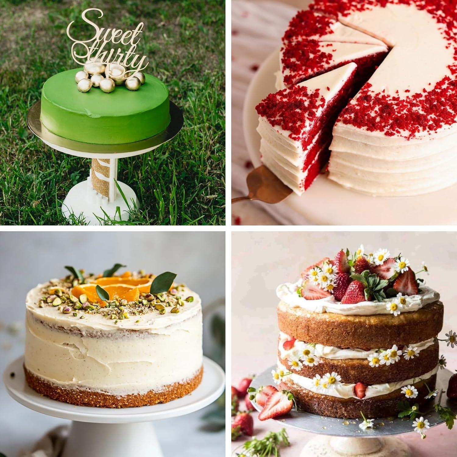 Molde Redondo para Pasteles HUAKENER 10 Pulgadas 3 Piezas Silicona