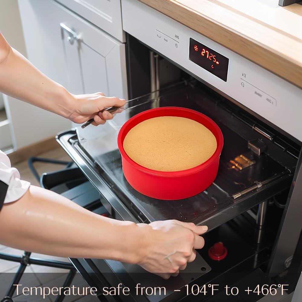 Moldes de Silicona Saphe para Hornear Redondos 15 y 20 cm