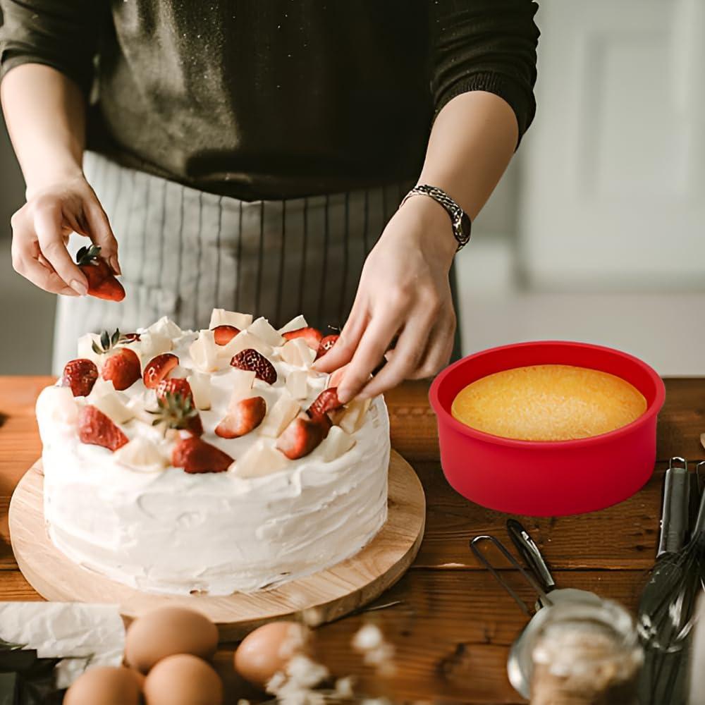 Moldes de Silicona Saphe para Hornear Redondos 15 y 20 cm