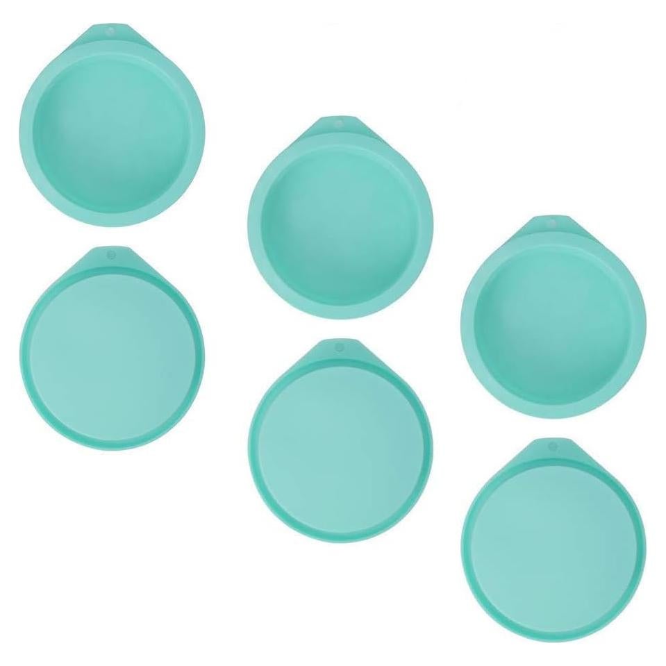 Juego de Moldes de Silicona Staruby 4 Pulgadas Verde 6 Pcs