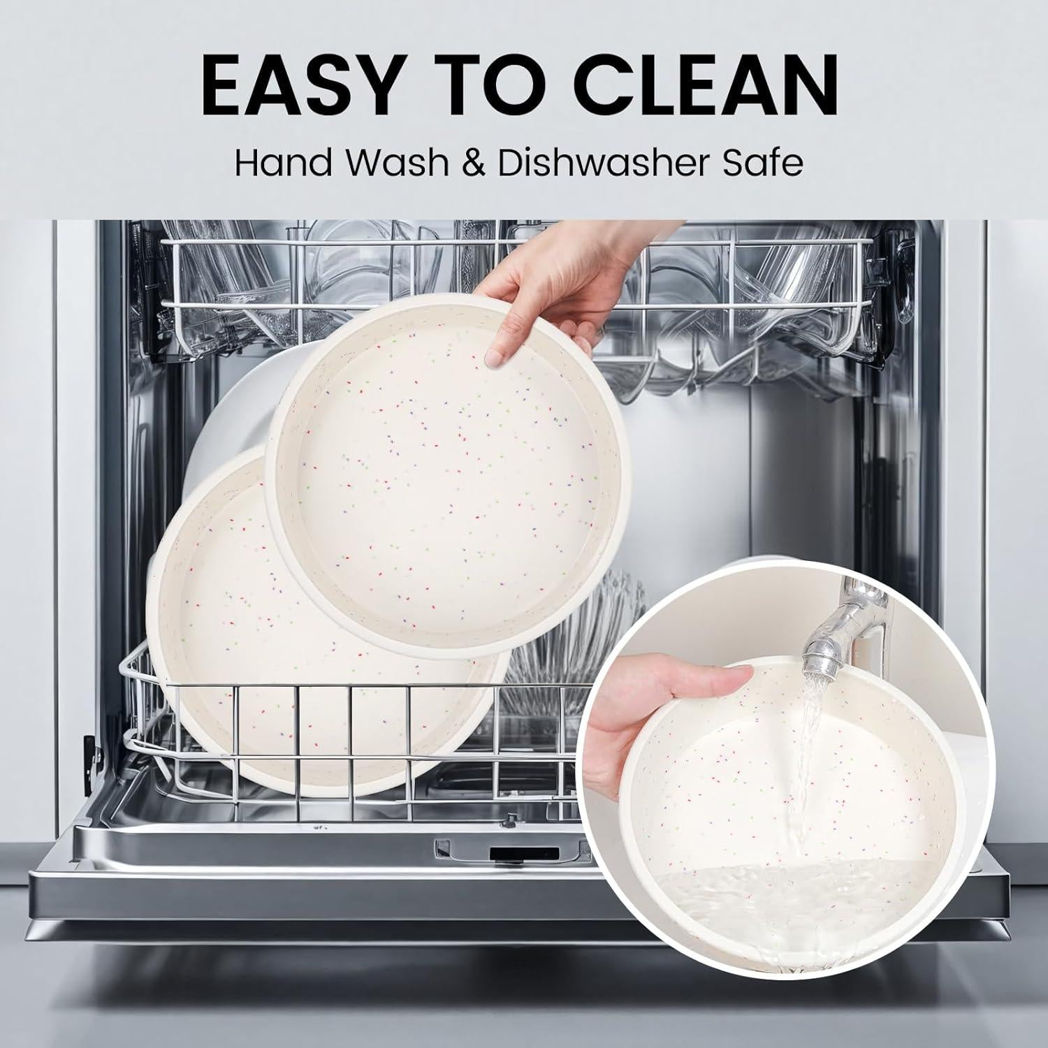 Molde Redondo de Silicona Vinino 15 cm Antiadherente Set 2