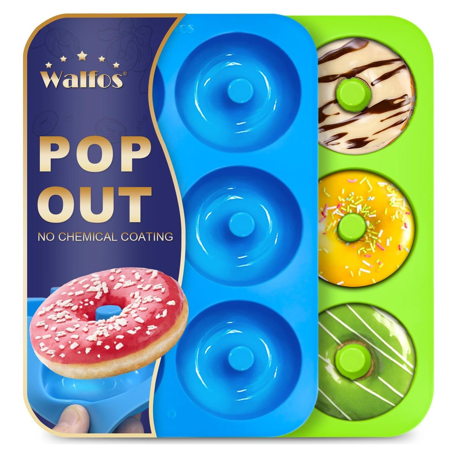 Molde de Donas de Silicona Walfos - Juego de 2 Antiadherente