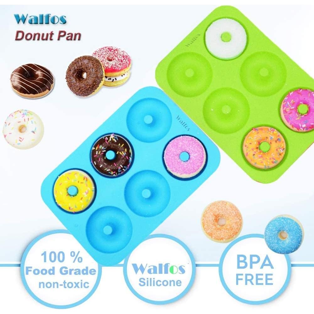 Molde de Donas de Silicona Walfos - Juego de 2 Antiadherente