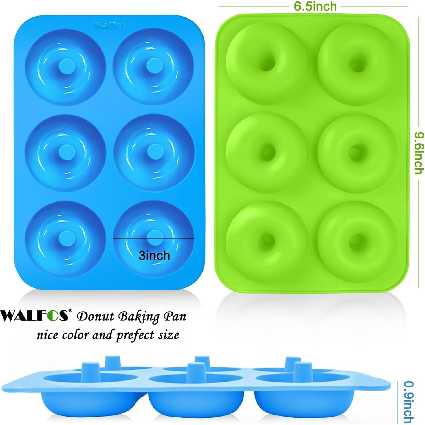 Molde de Donas de Silicona Walfos - Juego de 2 Antiadherente