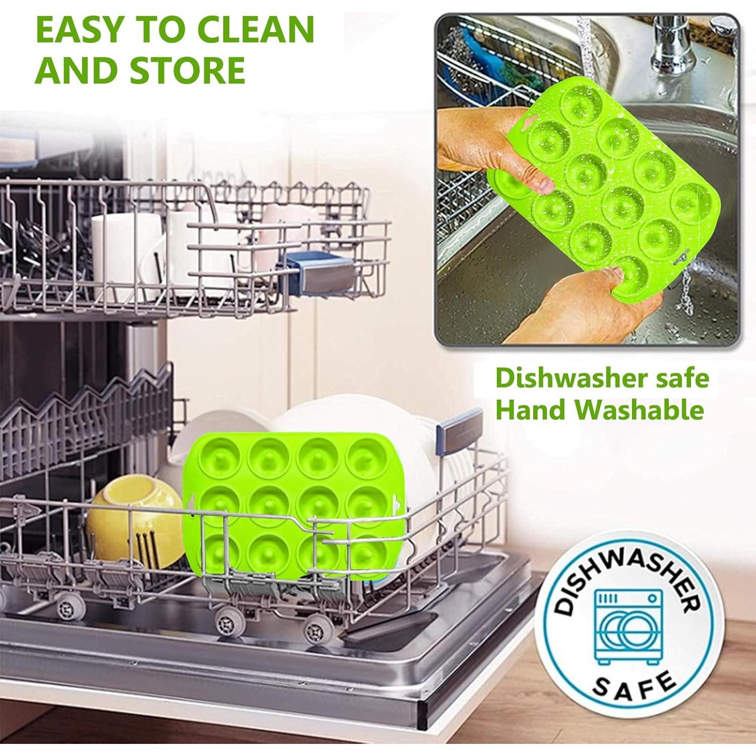 Molde de Donuts Mini de Silicona Cupidove 12 Huecos Verde