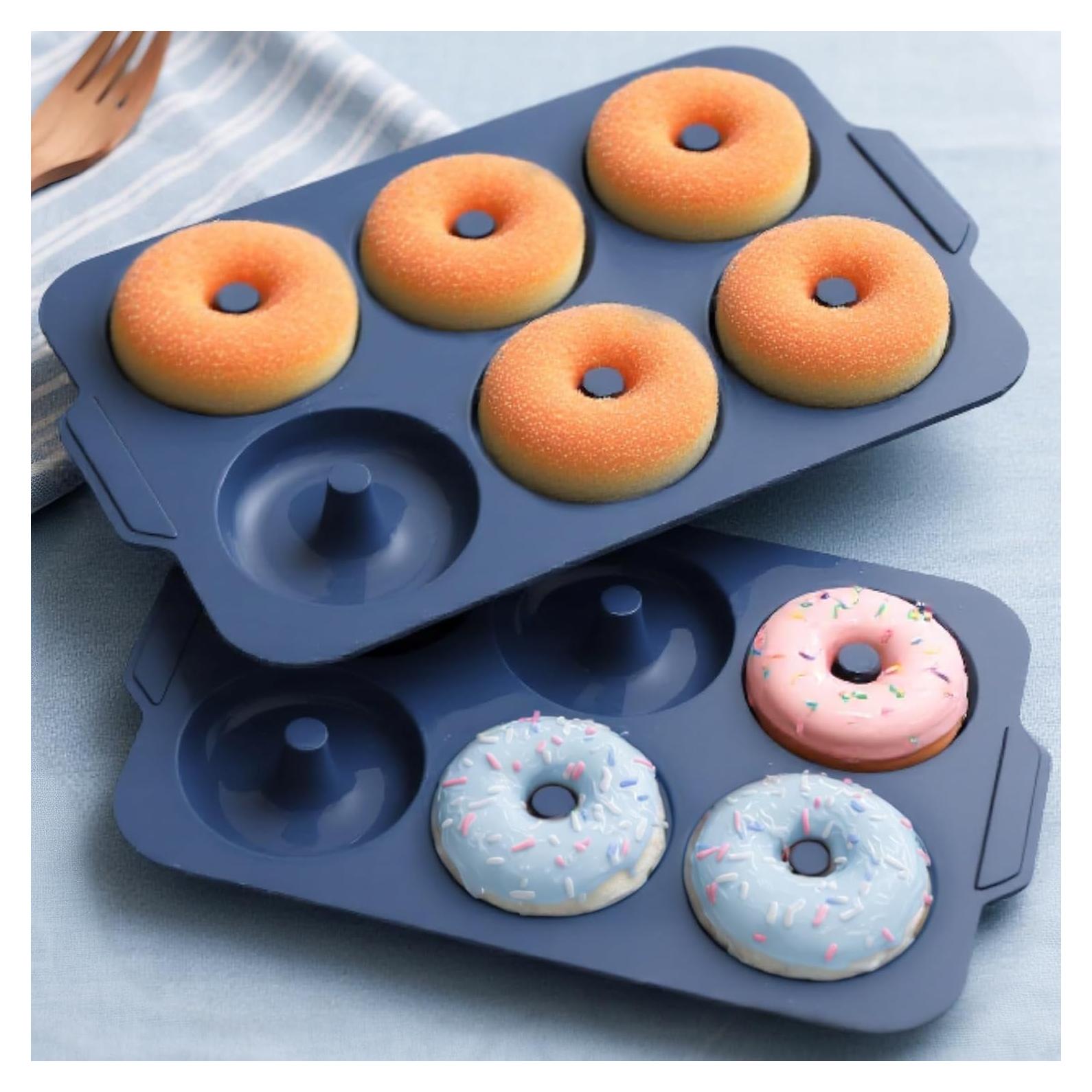 Molde para Donuts de Silicona Vnray 3.5" Antiadherente