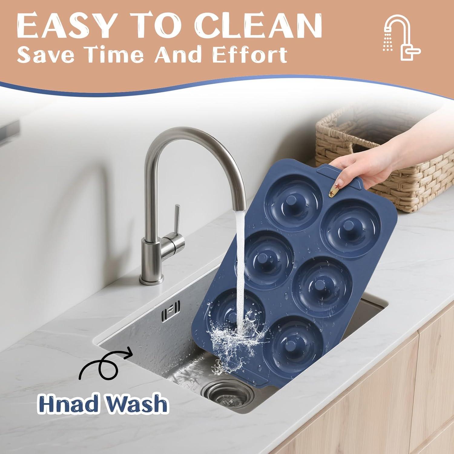 Molde para Donuts de Silicona Vnray 3.5" Antiadherente