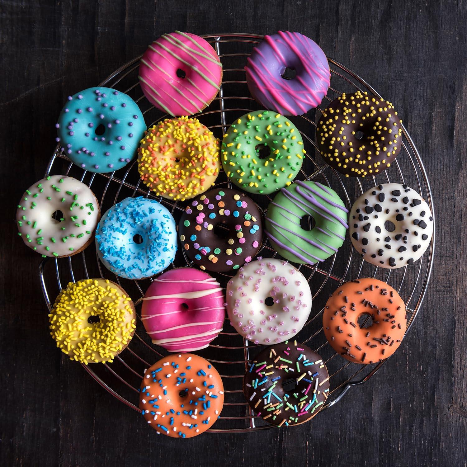 Molde de Silicona para Mini Donut iefoah 2pcs 18 Cavidades