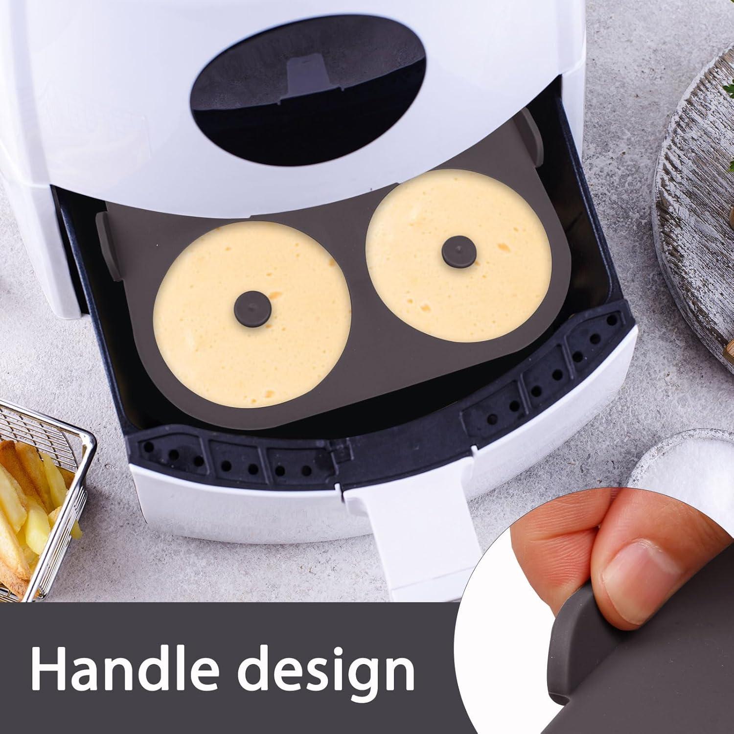 Molde de Donas de Silicona Fchil, 4 Cavidades Antiadherente