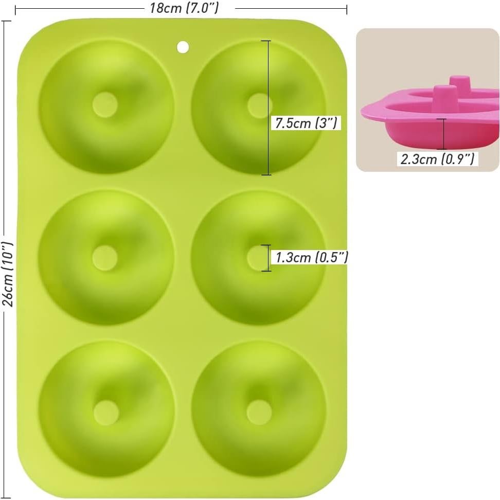 Molde de Silicona para Donuts Newk, 4 Piezas, Antiadherente