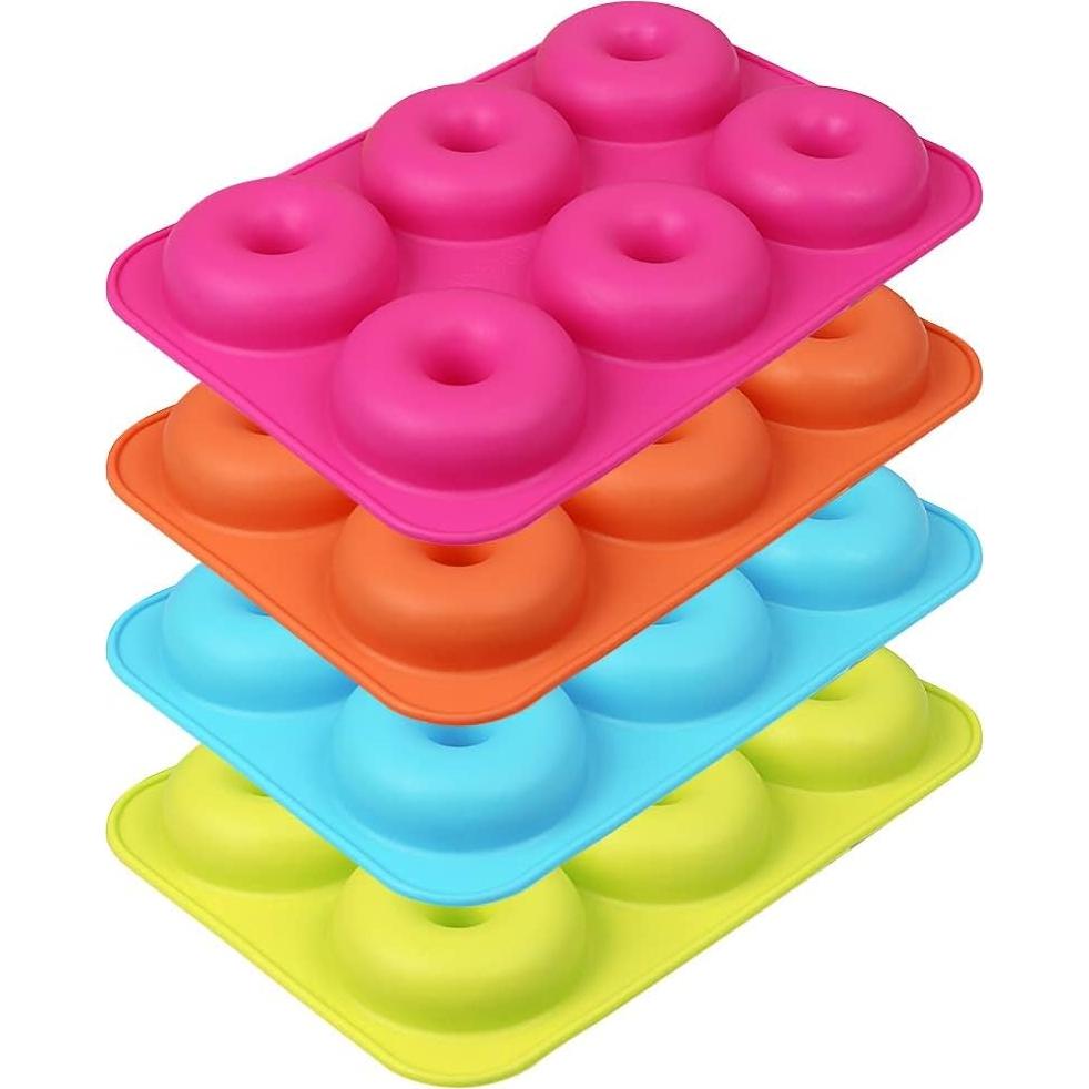 Molde de Silicona para Donuts Newk, 4 Piezas, Antiadherente