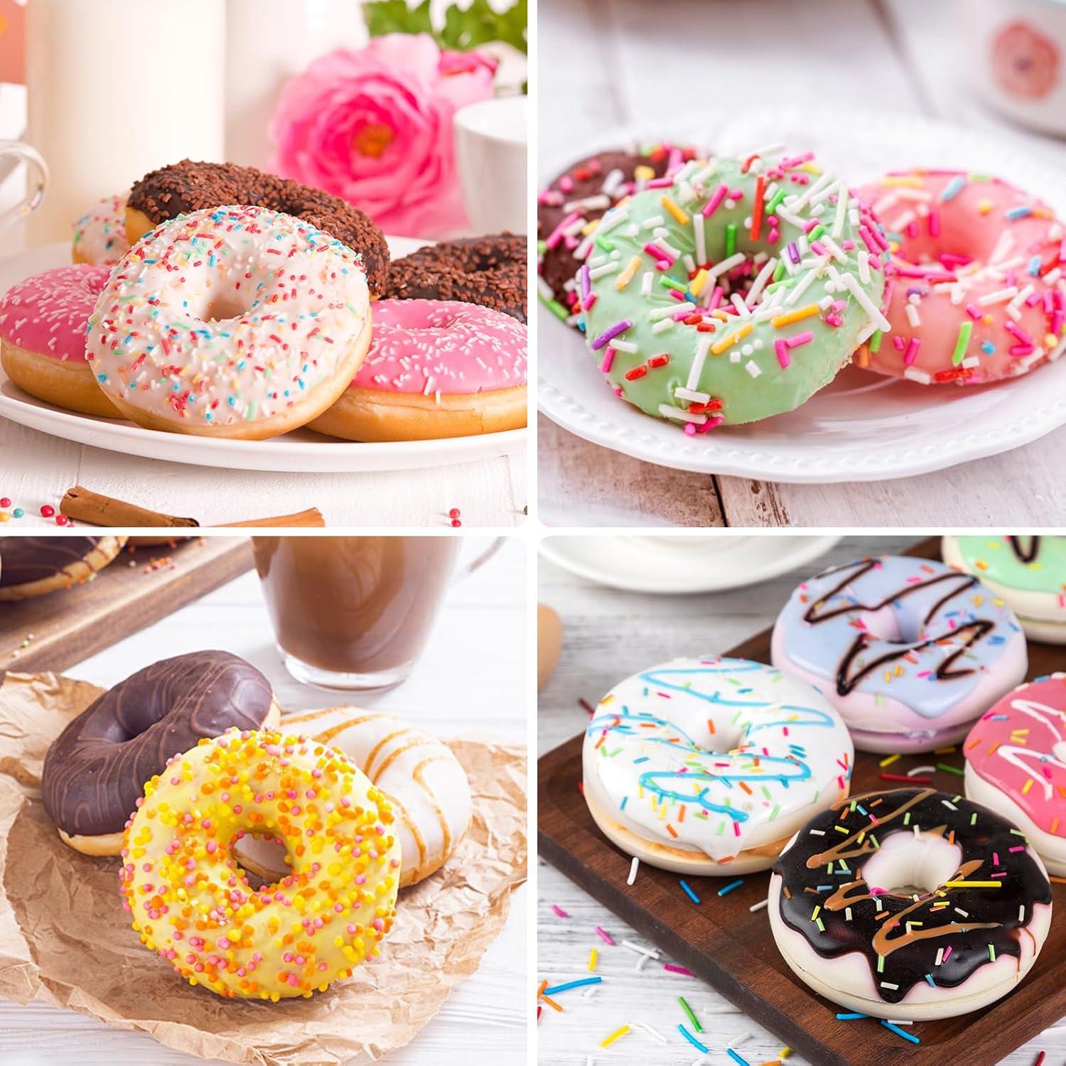 Molde para Donas de Silicona CLUEWR - 3 Piezas 7 cm Antiadherente