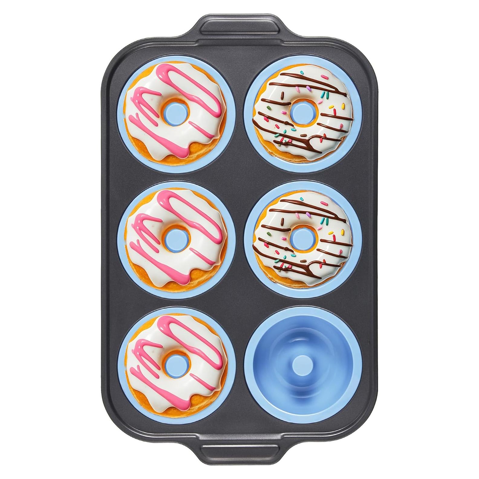 Molde de Silicona para Donuts BRONYPRO 8 Cavidades Antiadherente