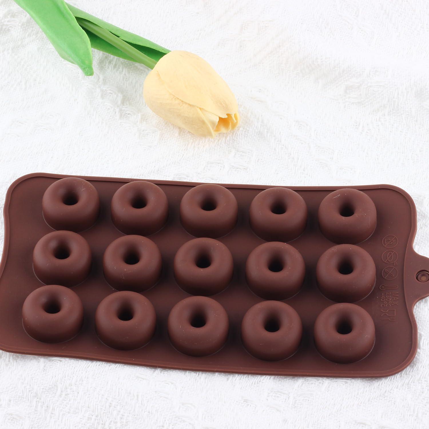 Moldes de Silicona para Donas YIMINGMOLD 2 Pcs 20.7x10.6 cm