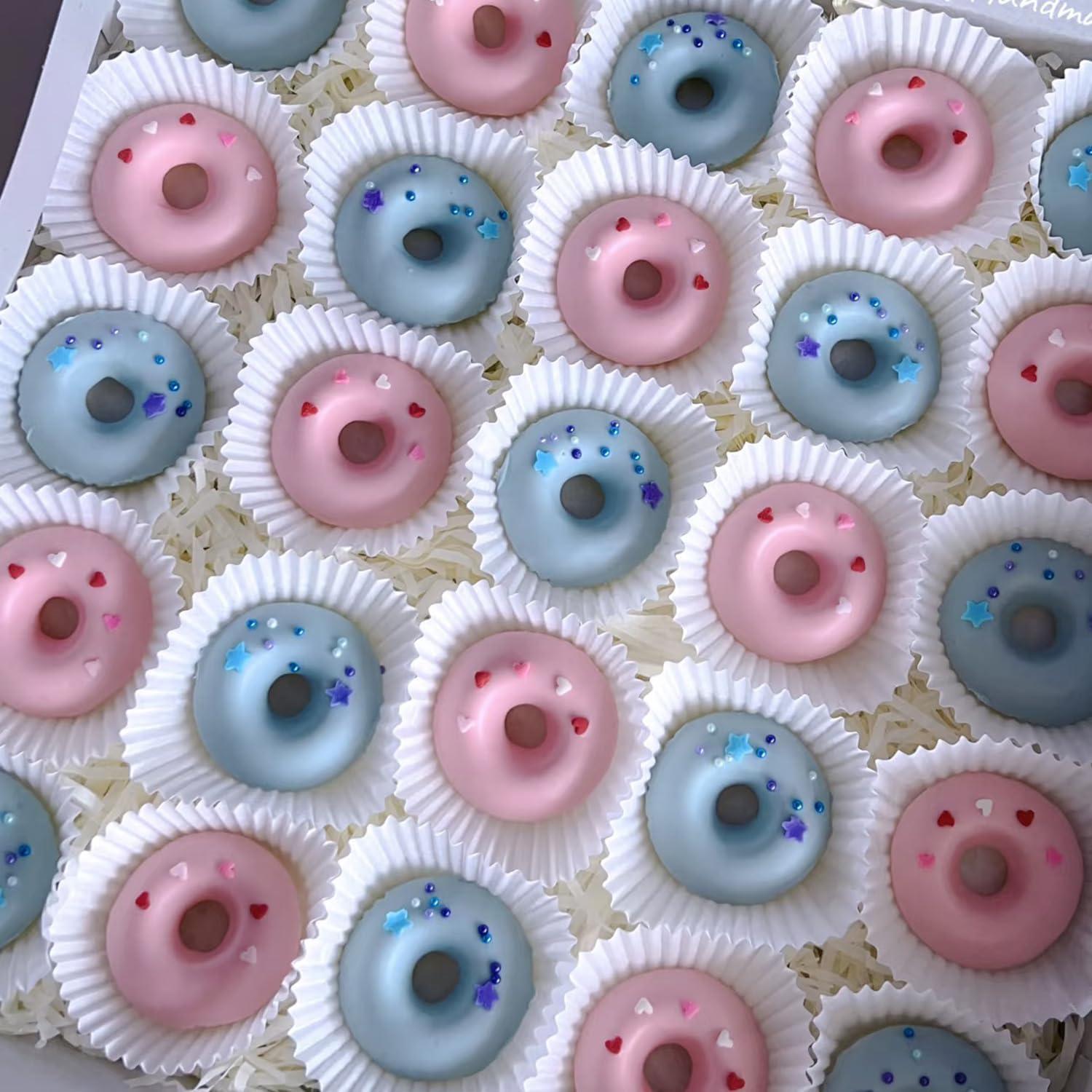 Moldes de Silicona para Donas YIMINGMOLD 2 Pcs 20.7x10.6 cm