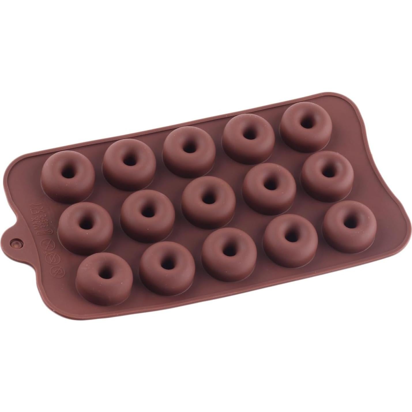 Moldes de Silicona para Donas YIMINGMOLD 2 Pcs 20.7x10.6 cm