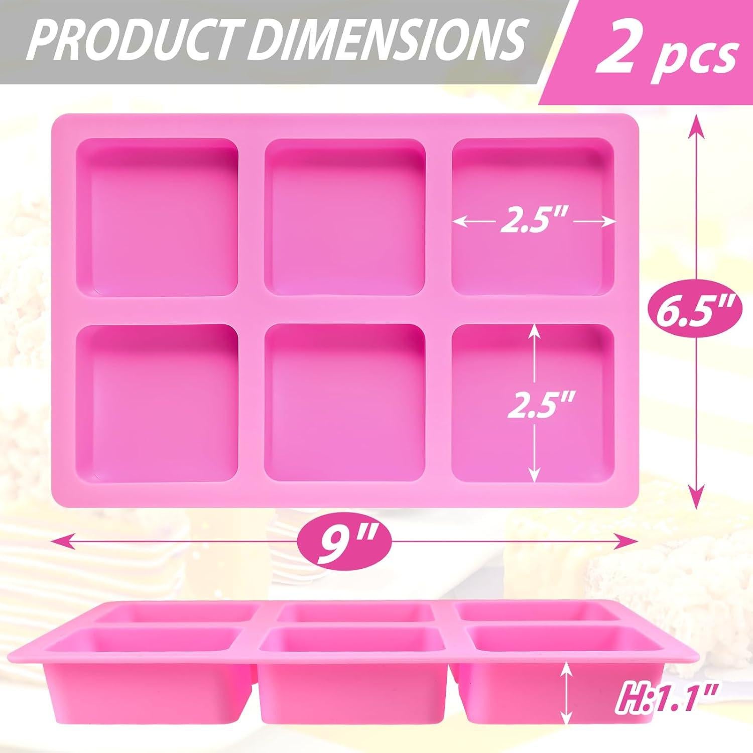 Molde Cuadrado para Brownie Webake de Silicona - 2 Piezas