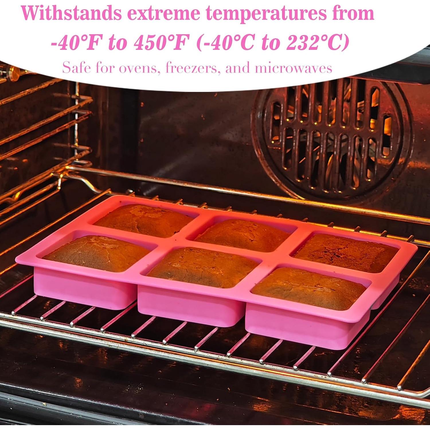 Molde Cuadrado para Brownie Webake de Silicona - 2 Piezas