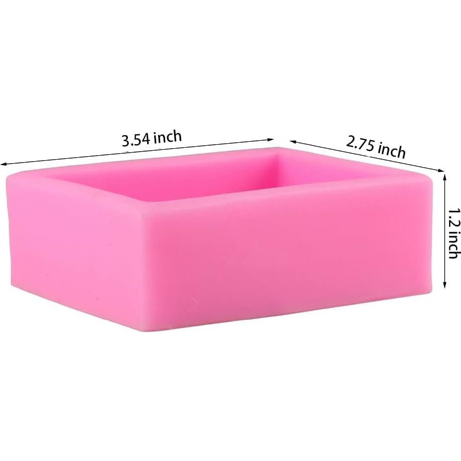 Molde de Jabón de Silicona Cestony Flor Rectangular 9x7x3 cm