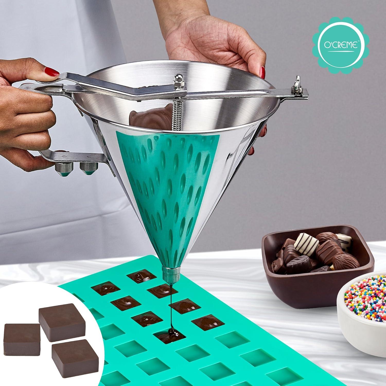 Molde de Silicona O'Creme para Mini Brownies 54 Cavidades 24x24mm