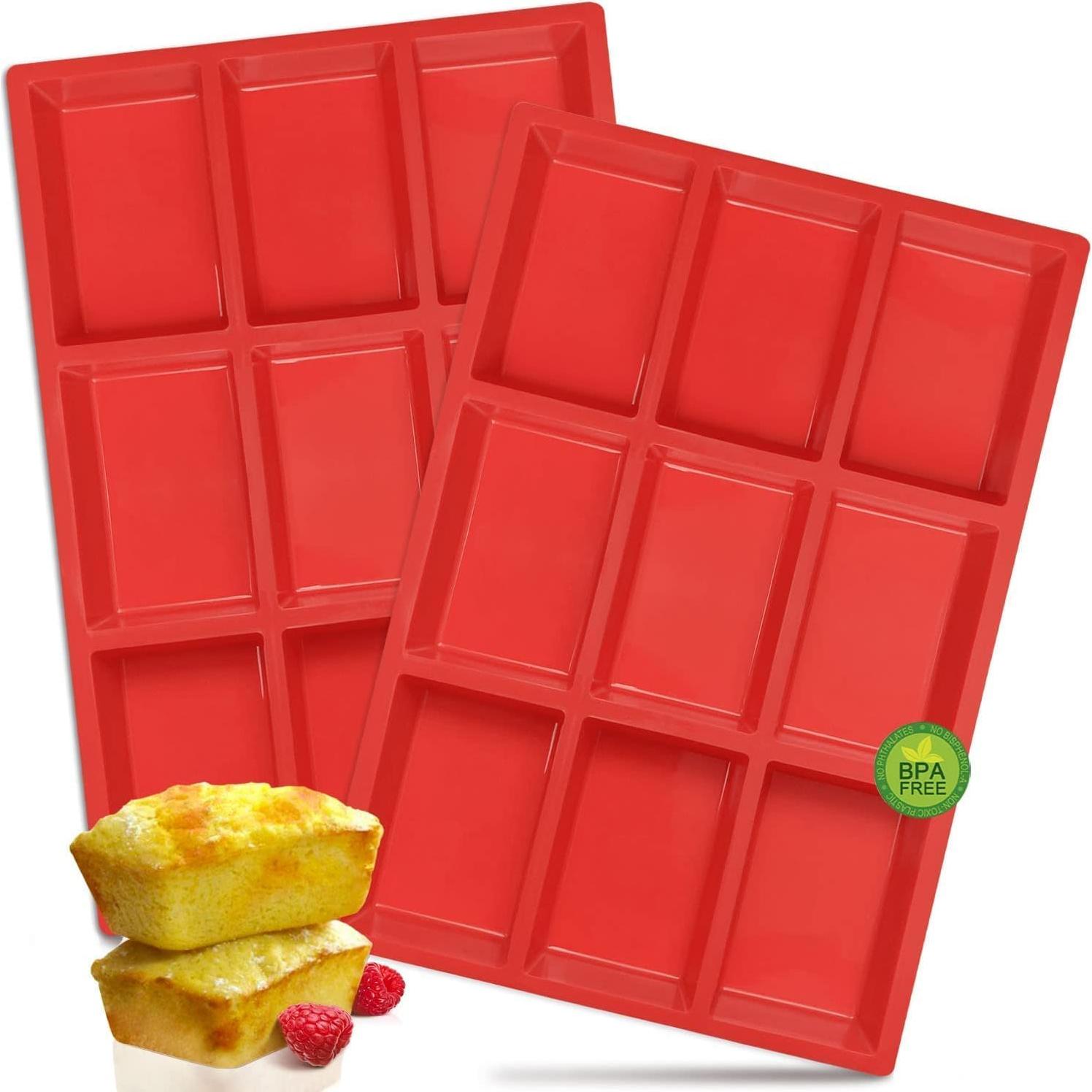 Molde Mini Pan de Silicona Bamutu 2 Piezas 18 Cavidades